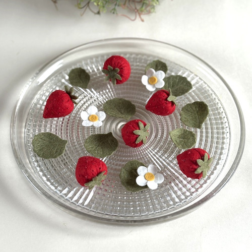 Filz erdbeeren streuteile - filz,