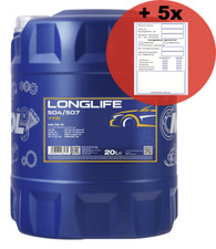 20 Liter Motoröl MANNOL LONGLIFE 7715 - 5W-30 MB 229.51 VW 504.00 507.00