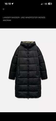 Zara wintermantel steppmantel - zara,