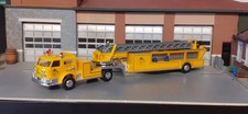 Busch American La France Drehleiter Gelb Feuerwehr Eigenbau In 1/87