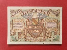10.000 Mark 1923 Badische Bank