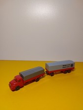 Wiking MAN 415 mit Plane und 3-Achs Anhänger