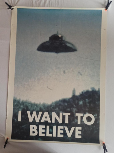 Want believe plakat - i,