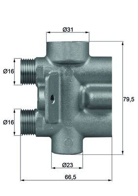 Mahle 75 thermostat - 9,