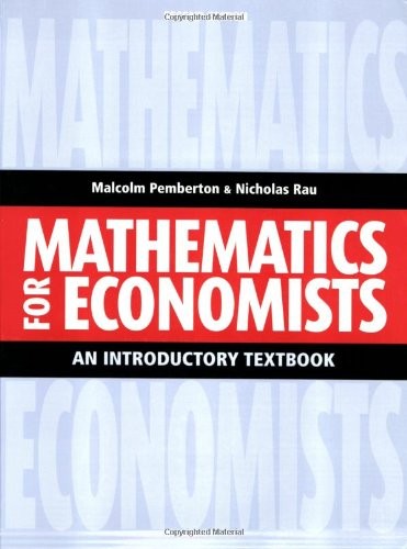 Mathematics for economists an - mathematics,