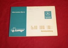 Betriebsanleitung Mercedes L, LA 911, 1113 B, 1813, 1519 Kurzhauber LKW Oldtimer