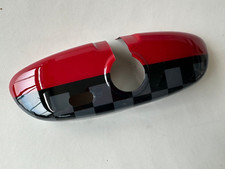 INNENSPIEGEL VERKLEIDUNG in KARO ROT  für MINI  R58 R59 COUPE ROADSTER