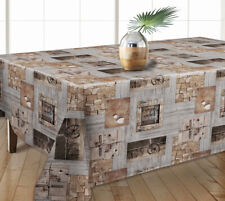 WACHSTUCH Tischdecke Nostalgie Holz grau braun Altholz · Breite & Länge wählbar