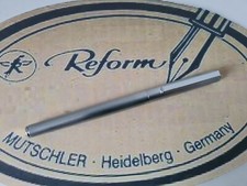 Reform Füller Patronenfüller Edelstahl Strichmattiert Mutschler Heidelberg 70er