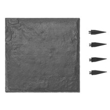 VEVOR 4x Trittsteine Garten Gehwegplatte Steinplatte Steinoptik 395x395mm Grau