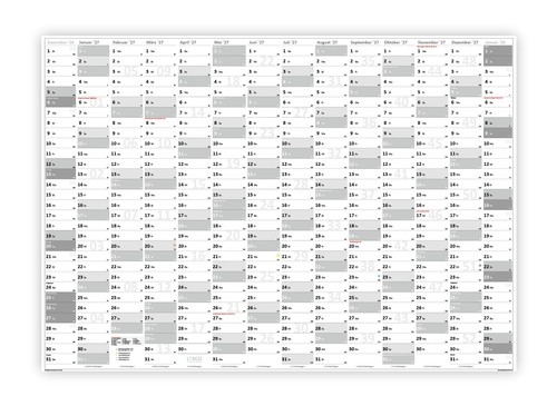 Xxl wandkalender gerollt - xxl,