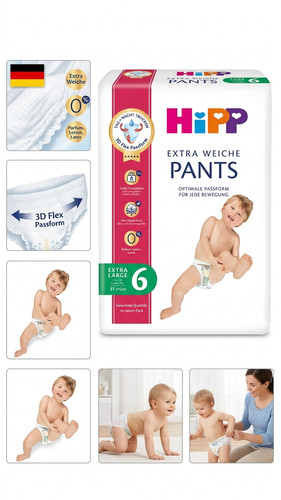 Hipp babysanft baby pants - babysanft, gr