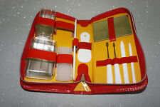 Nessesair Necessaire Kulturtasche Tasche Vintage 60er 70er Rot