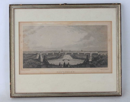 Karlsruhe panorama stahlstich - karlsruhe,