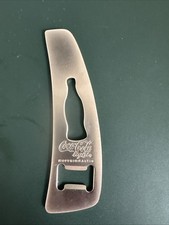 Coca Cola Light Flaschenöffner Metall Silber Sammler Kult Retro