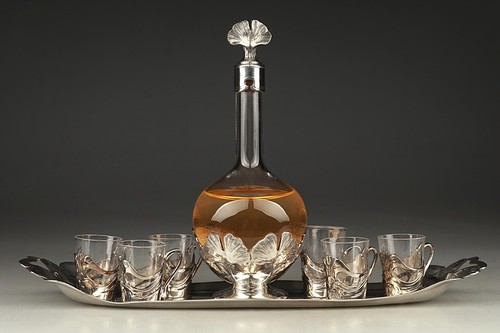 Karaffe mit glasern - ,