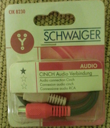 Adapter cinch kabel - y-adapter,