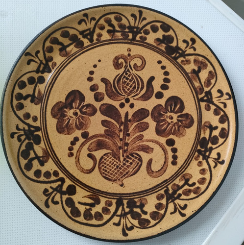 Wandteller keramik florales - wandteller,