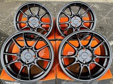 17 Zoll Schwarz MR152 Alufelgen passend für Audi 80 90 100 Saab 900 9000 4x108