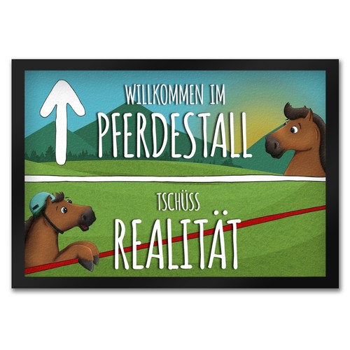 Willkommen pferdestall - willkommen, im