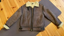 Vintage Echt Lammfelljacke