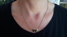 Goldene Herzkette Modeschmuck