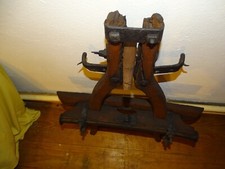 Kutsche-Deichsel /Achse Antik Original Wanddeko ca.68 x 49 cm vintage Holzwagen