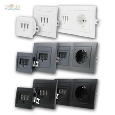 TAE Telefon-Anschluss-Dose unteruptz, NFN Telefondose Telefon UP-Dose weiß FLAIR