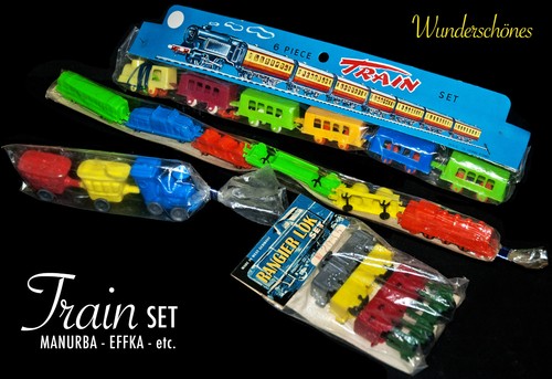 Alt plastik eisenbahn - plastik, set