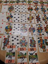 Alte Spielkarten 48 Tarock Karten unvollständig