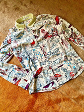 Dorothee Schumacher coole Bluse space age Gr. 3 (ca. 38) mit Seide