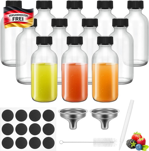Mini glasflaschen set - set, 12