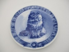 Toll gestalteter Sammelteller Katzenteller Katze Perser blau