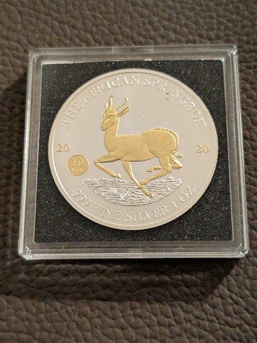 Silbermünze 1oz springbock - 1oz, "springbock"