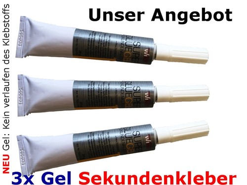 Sekundenkleber gel - 3, sekundenkleber-gel