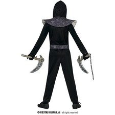 Kostüm Spinnen Ninja schwarz