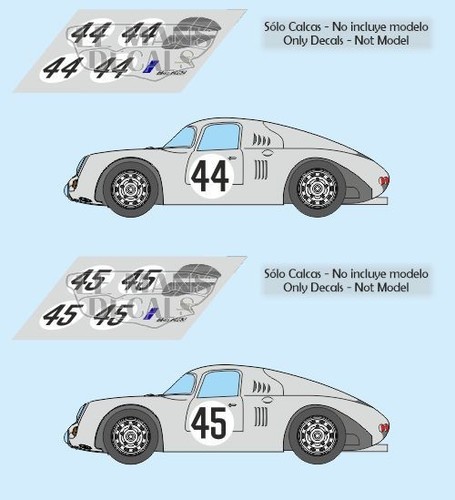 Decals porsche 550 - 550, mans
