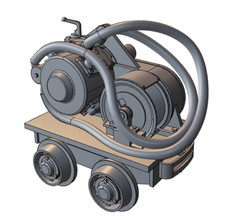 Haspelwagen Wismut Winde Lore