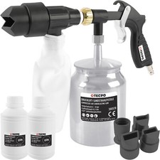 DRUCKLUFT SANDSTRAHLPISTOLE SANDSTRAHLGERÄT SANDSTRAHLER + STRAHLSAND + ZUBEHÖR