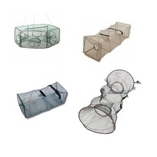 KÖDERFISCHREUSE mit Futterfach Reuse Aalreuse Krebsreuse Verschiedene Modelle