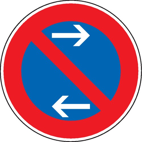 Verkehrsschild eingeschr