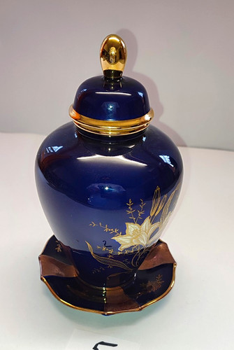 Lindner kobaltporzellan vase - lindner,