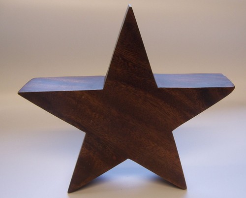 Holzstern 20x5cm tischdeko - holzstern,