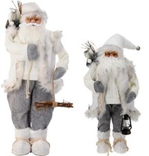 Weihnachtsmann mit Sack WEISS