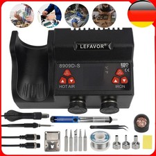 2-IN1 Löten Set 220V Digitale Entlötkolben Heißluft Lötstation SMD Entlötstation