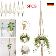 6Pcs Makramee Blumenampel Wand