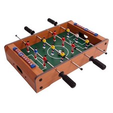 B-Ware Mini Fußballkicker MCW-J68, Tischkicker inklusive Zubehör,Holz 51x31x10cm