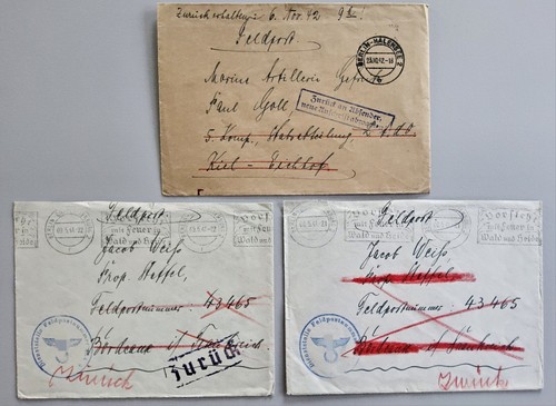 Lot feldpost briefe - lot, 3
