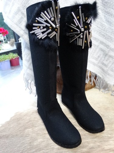 Sale schwarze filzstiefel - sale!,