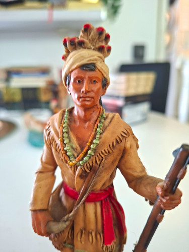 Indianer figur statue - figur, mit